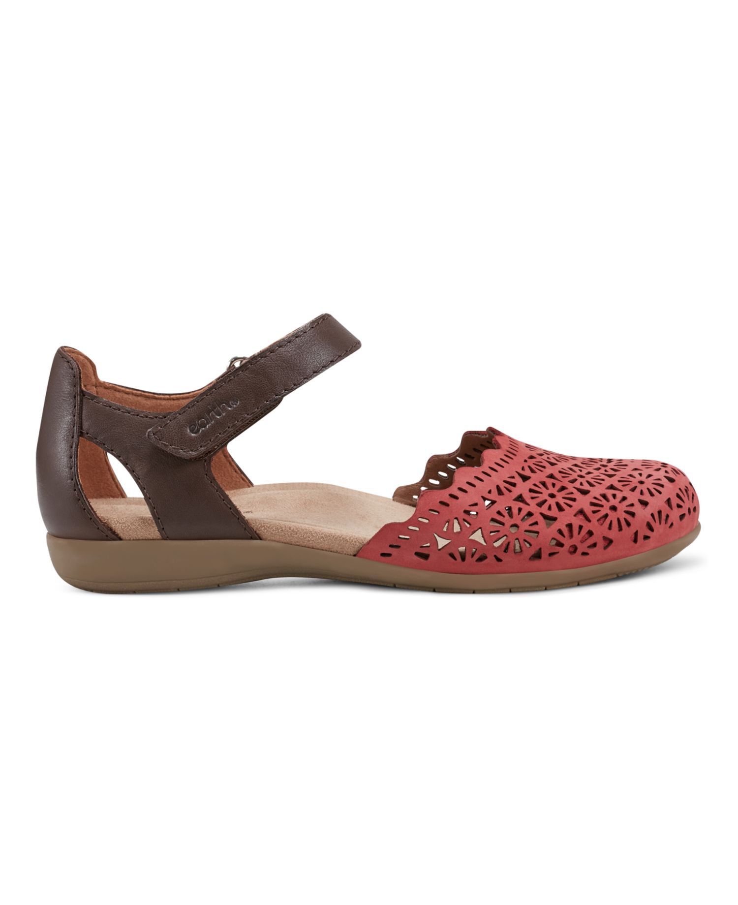 Women's Bronnie Perforated Two-Piece Flat Sandals