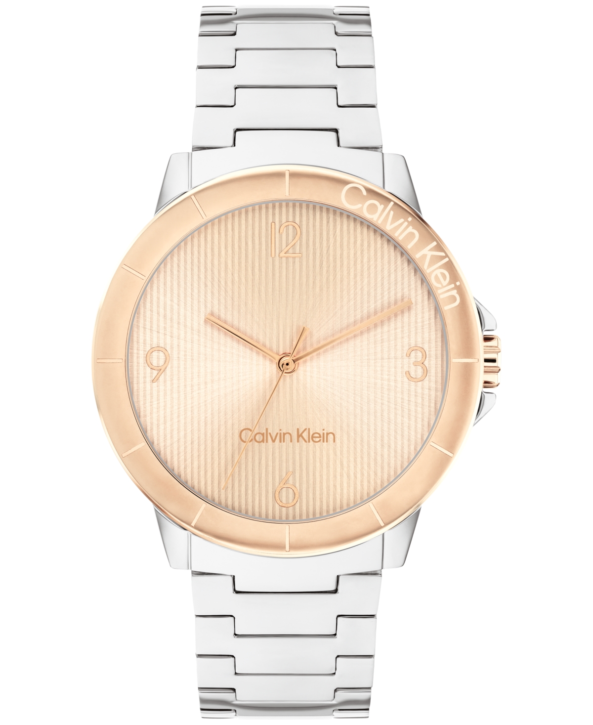 Calvin Klein Women's Vivacious Two-tone Stainless Steel Bracelet Watch 36mm In Silver