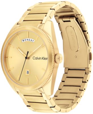 Men's Progress Gold-Tone Stainless Steel Bracelet Watch 42mm