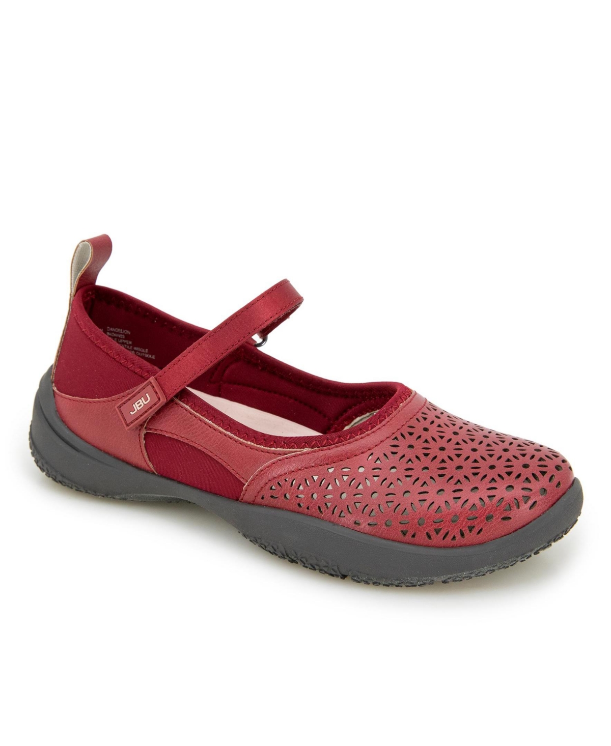 Women's Dandelion Hook and Loop Closure Sporty Flat Shoe - Red