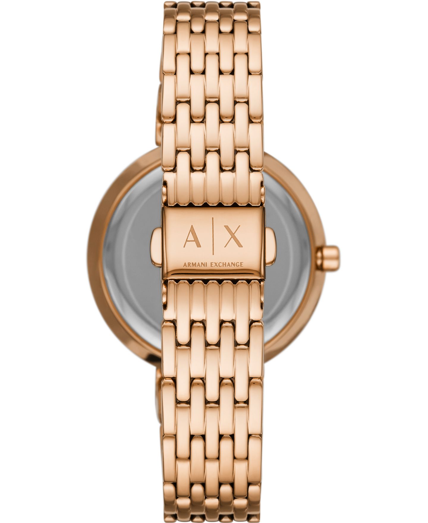 Женские часы A|X Armani Exchange Three-Hand Rose Gold-Tone Stainless Steel Watch 36mm, AX5912 — фото 3