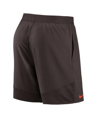 Men's Brown Cleveland Browns Stretch Woven Shorts
