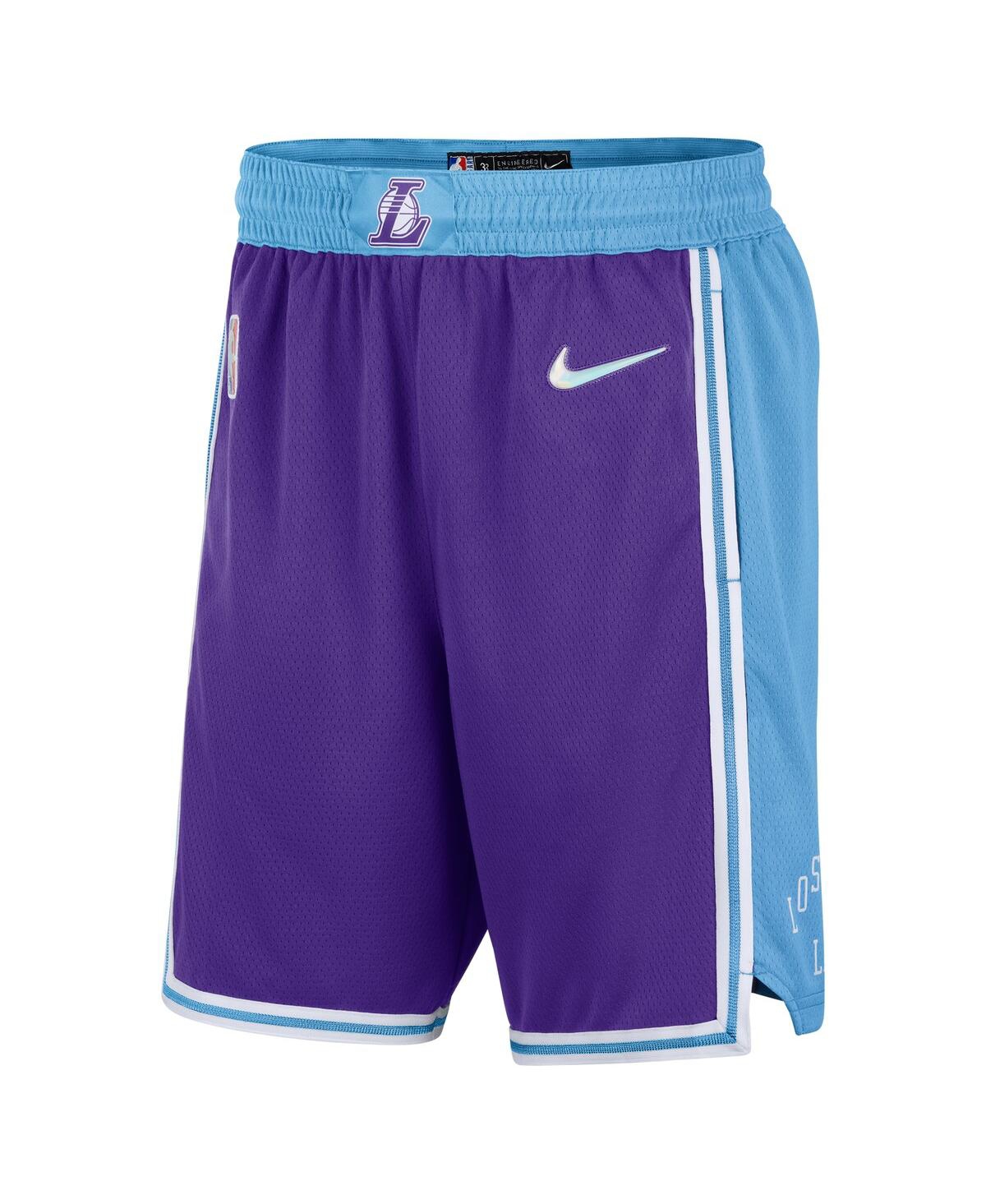 Men's Nike Blue Los Angeles Lakers 2021/22 City Edition Swingman Shorts - Blue