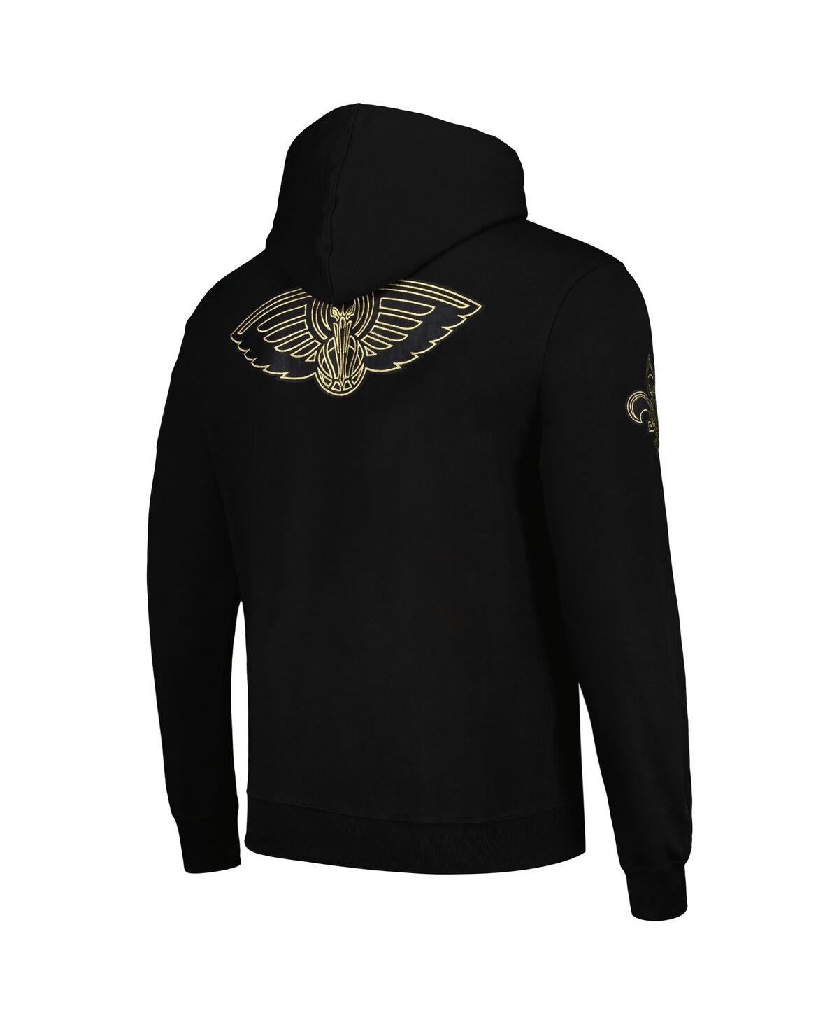 Men's Pro Standard New Orleans Pelicans& Gold Pullover Hoodie - Black