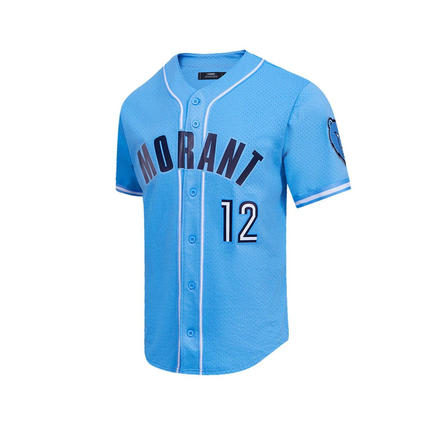 Men's Ja Morant Blue Memphis Grizzlies Capsule Player Baseball Button-Up Shirt
