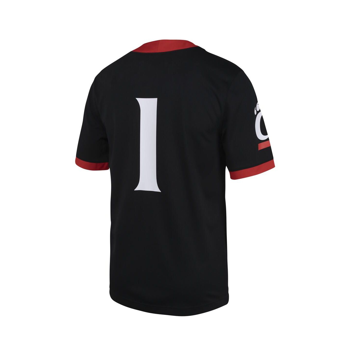 Мужской топ Nike #1 Black Cincinnati Bearcats Untouchable Football Jersey — фото 3