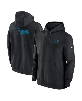 Men s Nike Black Carolina Panthers Sideline Club Fleece Pullover Hoodie Macy s