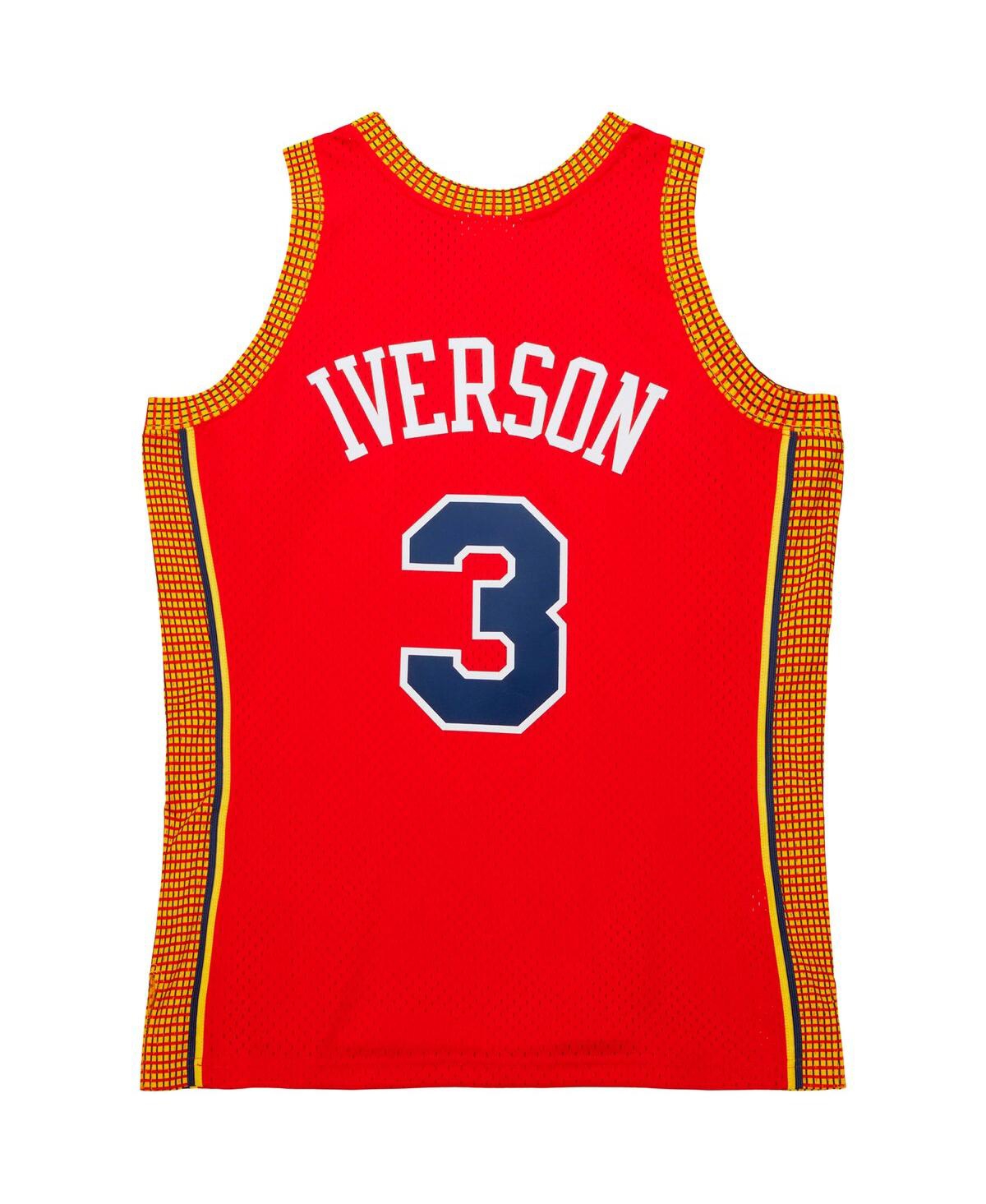 Men's Mitchell & Ness Allen IversonPhiladelphia 76ers 2004/05 Hardwood Classics Swingman Jersey - Red