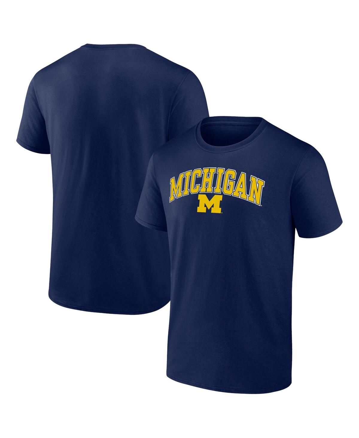 Fanatics Men's  Navy Michigan Wolverines Campus T-shirt