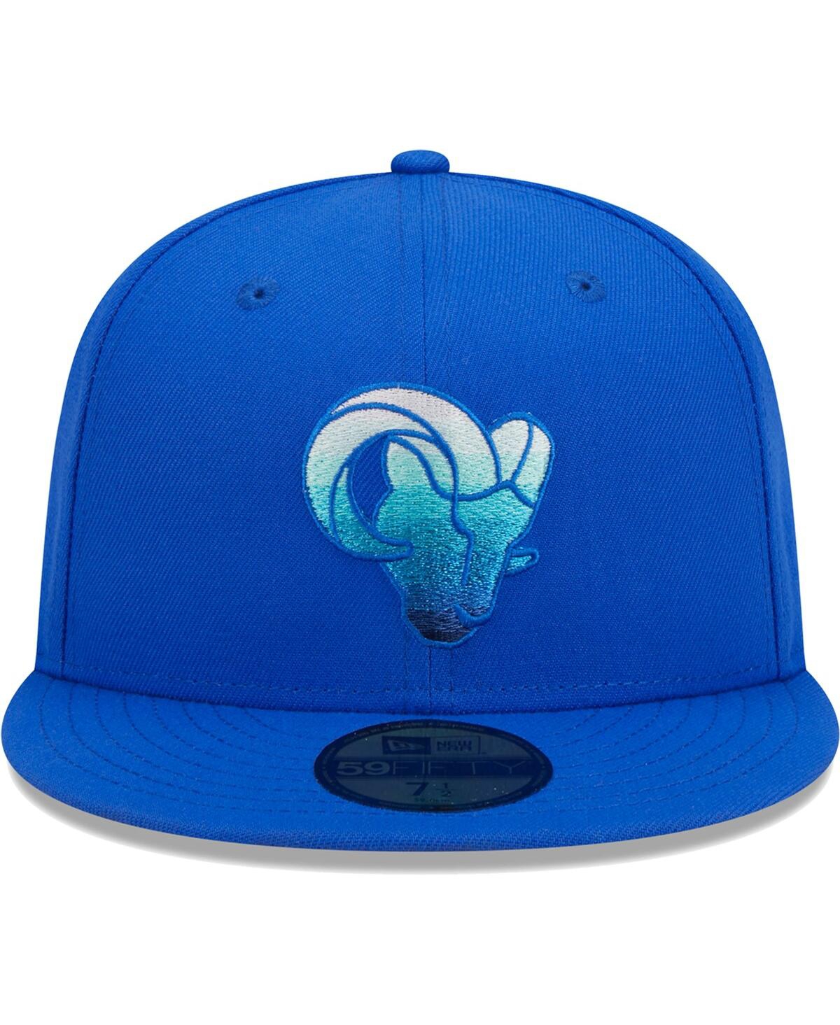 Men's New EraLos Angeles Rams Gradient 59FIFTY Fitted Hat - Royal