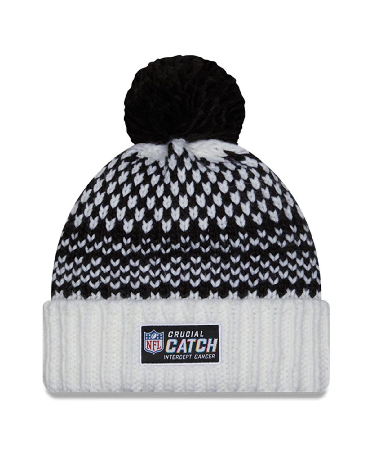 Women's New Era White Dallas Cowboys 2023 Nfl Crucial Catch Cuffed Pom Knit Hat - White