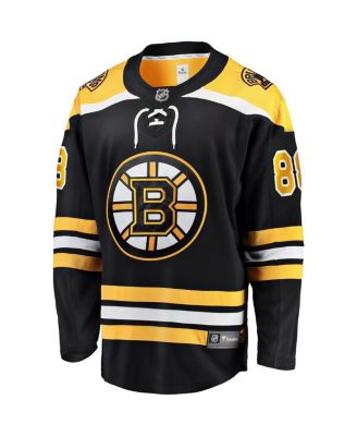 Men's Fanatics David Pastrnak Black Boston Bruins Home Breakaway Jersey