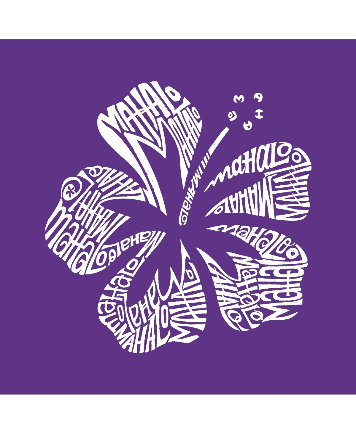 Girl's Word Art T-shirt - Mahalo