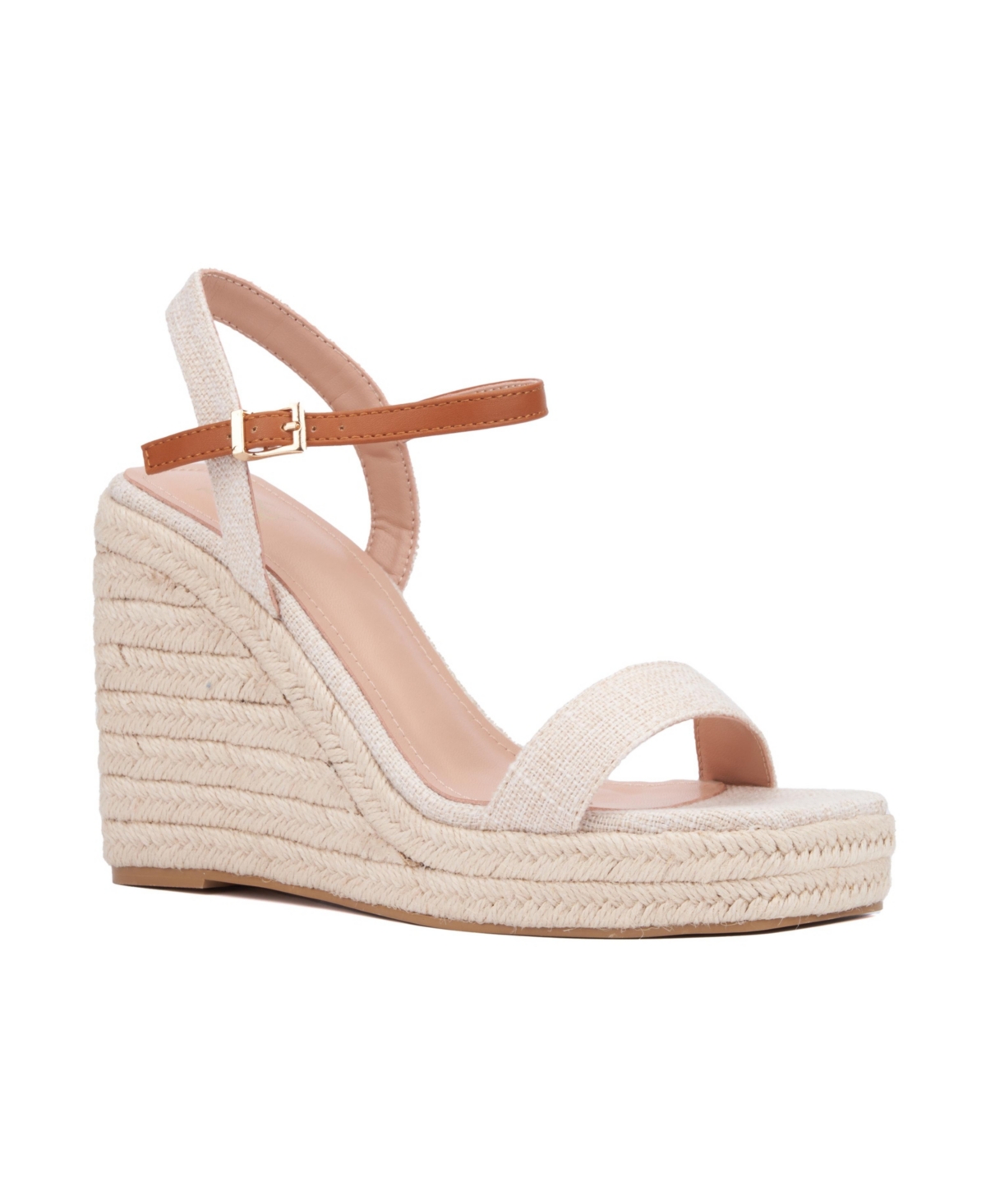 Women's Unita Platform Espadrille Wedge Sandal -tan