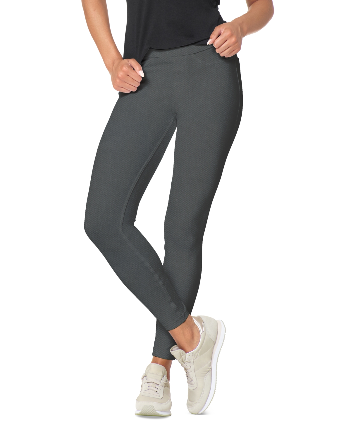 Classic Stretch Denim Leggings, Regular & Plus Sizes - Medium Grey