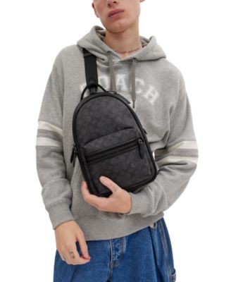 coach charter backpack in signature canvas Men's Graphic Charcoal One Size : Clothing, Shoes & Jewelry A bag as distinct as its namesake city the Gotham is a sleek streamlined style that means business COACH Charter Backpack With Monogram