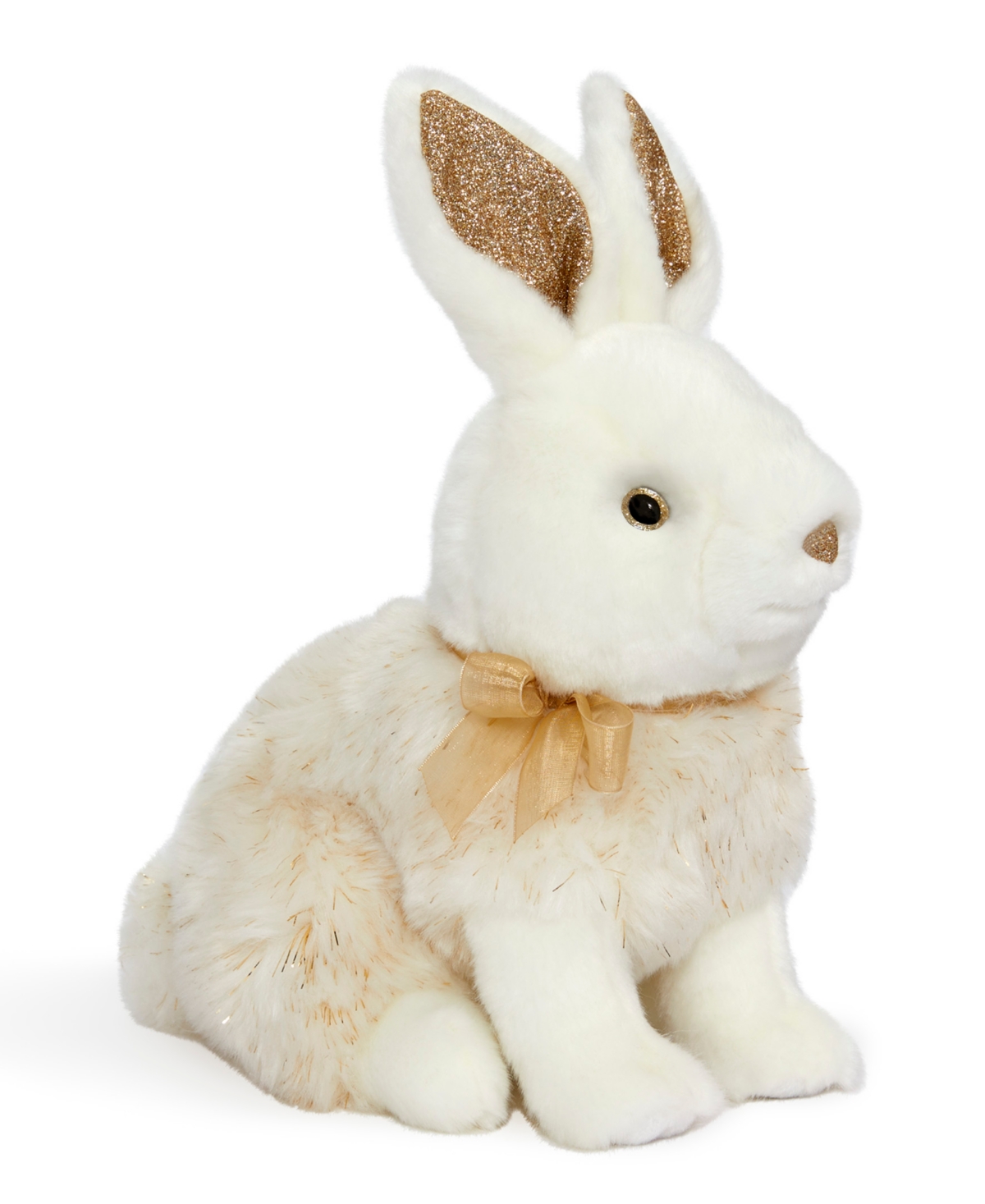 Geoffrey's Toy Box 12" Sparklers Bunny Plush, Created For Macy's In Gold