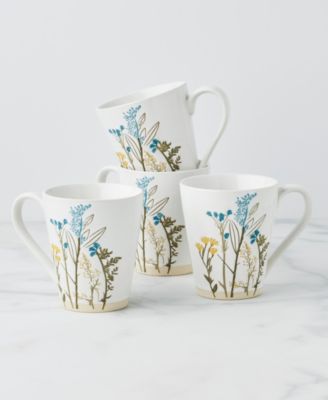 Wildflowers Mugs, Set of 4