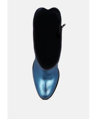 GREAT-STORM Womens Suede Leather Calf Boots