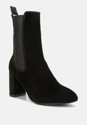 Gaven Womens Suede High Ankle Chelsea Boots