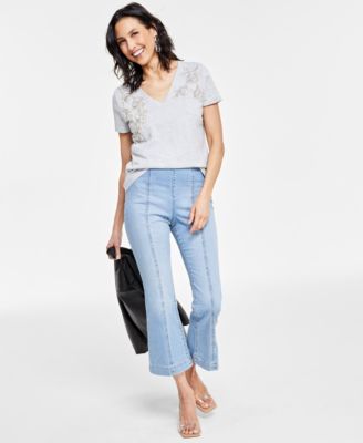 I.N.C. International Concepts Women's Embellished V-Neck