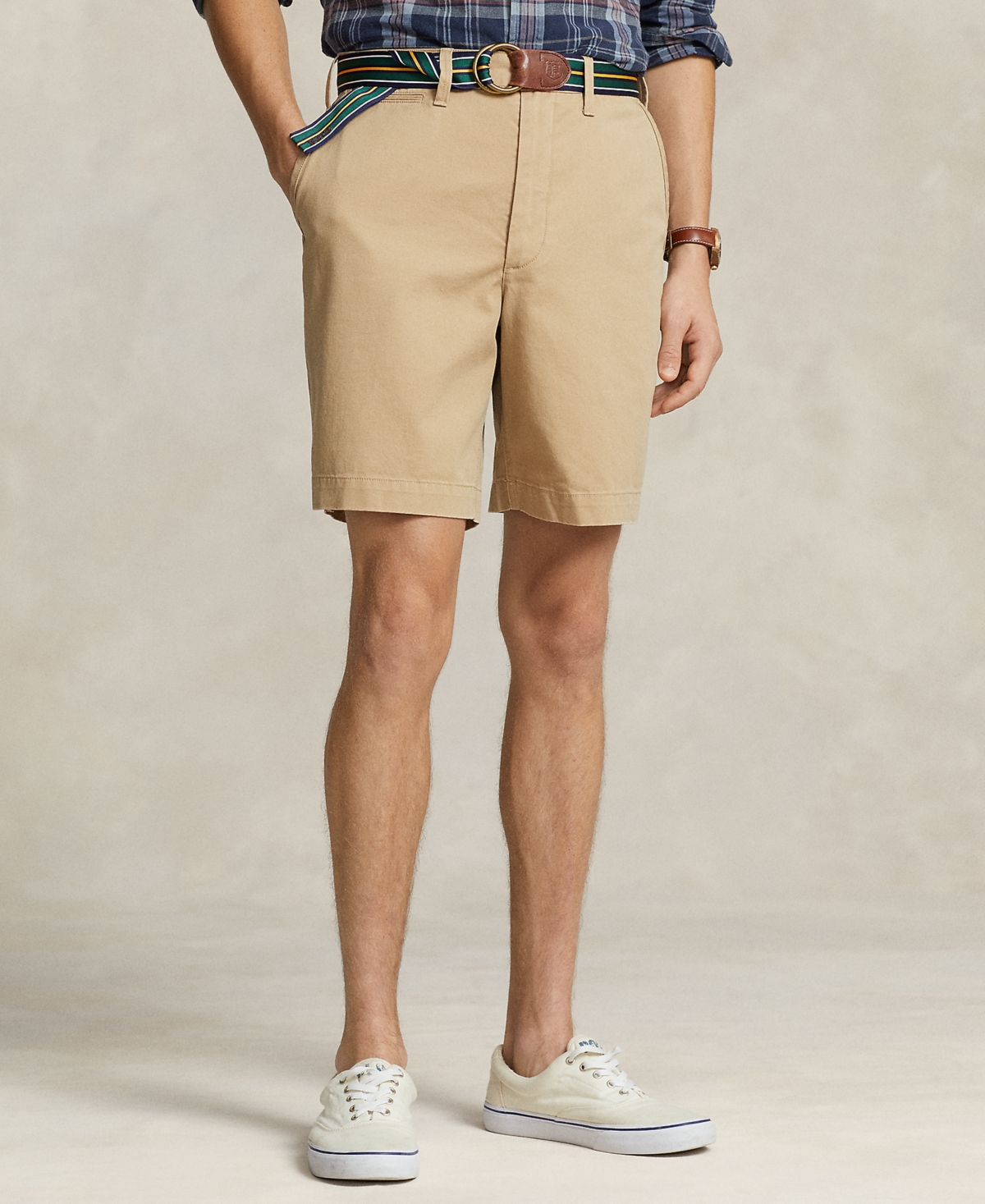 Shop Polo Ralph Lauren Men's 8-inch Relaxed Fit Chino Shorts In Cafe Tan