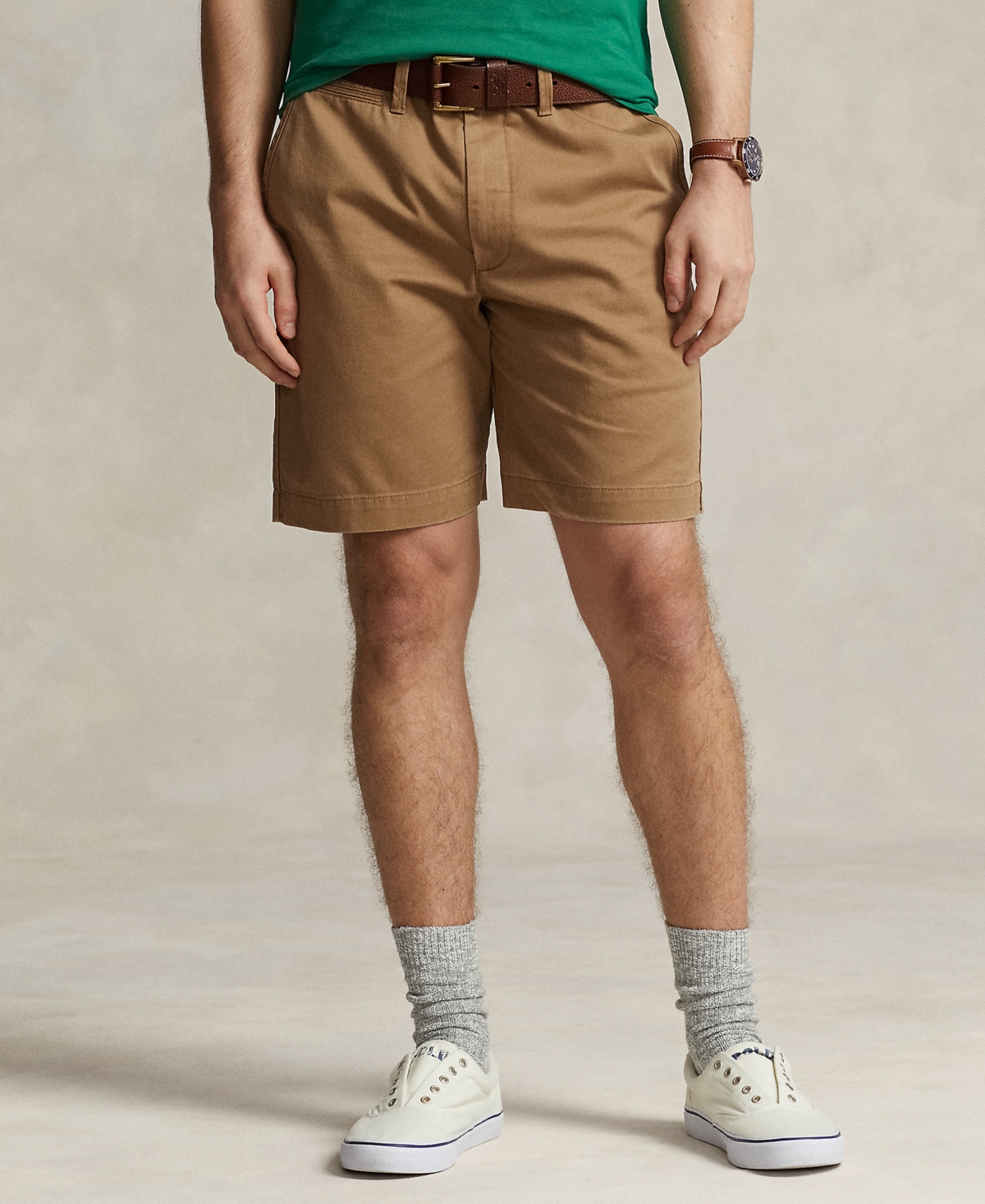 Polo Ralph Lauren Cotton Blend Regular Fit Chino Shorts In Sandsurf
