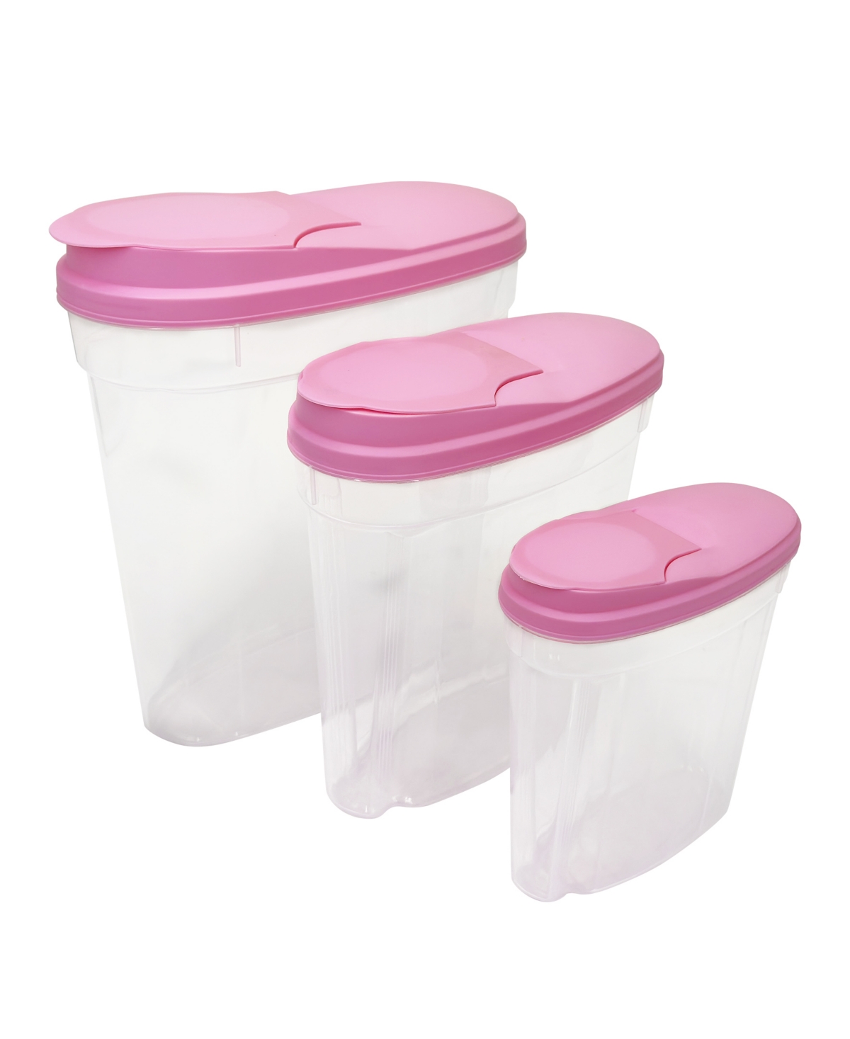 Shop Sedona 6 Piece Plastic Food Storage Container Set In Pink