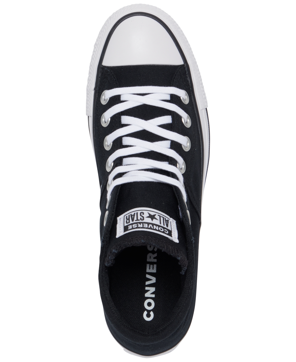 Converse Women s Chuck Taylor Madison Mid Casual Sneakers from Finish Line Black Smart Closet
