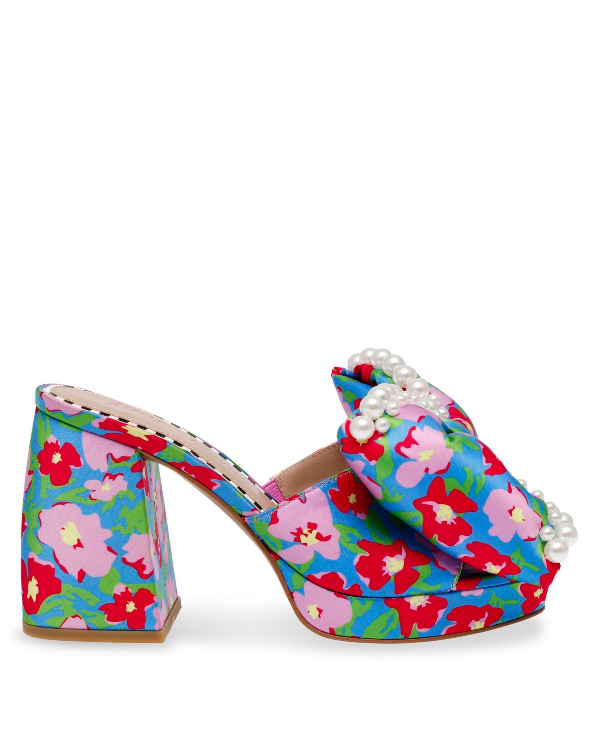 Betsey Johnson Women s Maccie Beaded Bow Platform Dress Sandals Fushia Rose Smart Closet