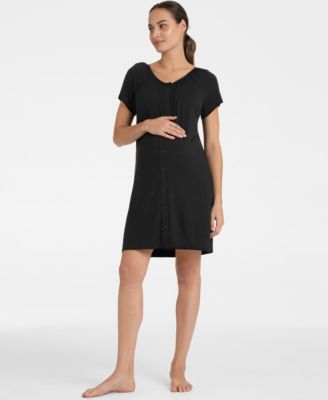 Seraphine Women's Button-Down Maternity Nighties, Pack of 2