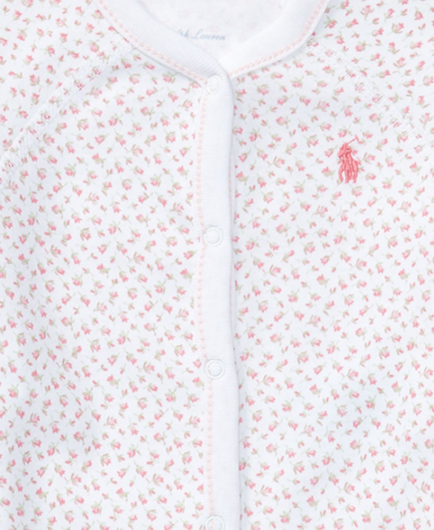 Baby Girls Floral Cotton Coverall