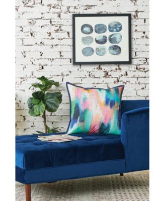 Colorful Brush Strokes Accent Pillow, 22" x 22"