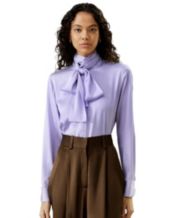 Macy's purple sales blouses