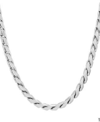 Men's Fancy Link Necklace, 24"