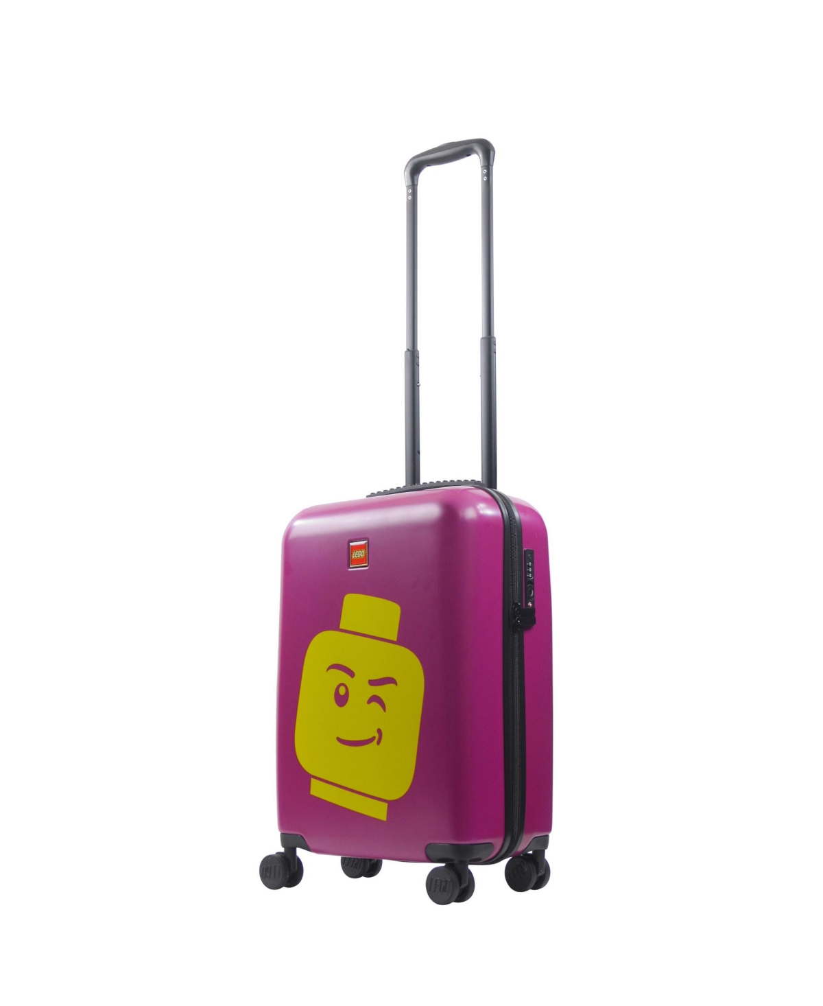 Lego Color Box Minifigure Head 23" Carry-on Luggage - Pink