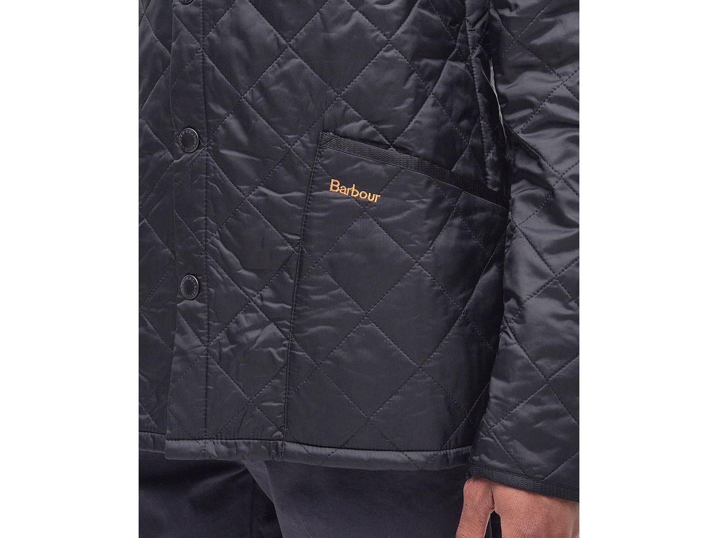 Мужская куртка Barbour Heritage Liddesdale Quilted, цвет: Чёрный — фото 5