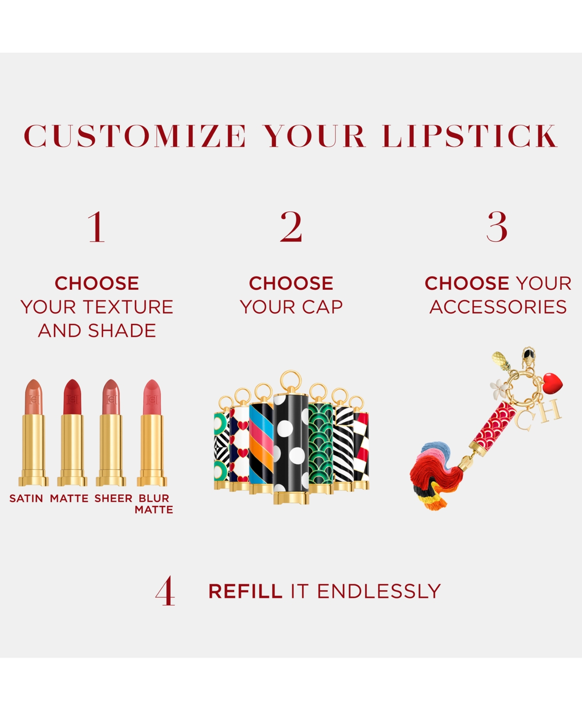 Shop Carolina Herrera Fabulous Kiss Satin Lipstick Refill, Created For Macy's In - Burning Rose (deep Rose)