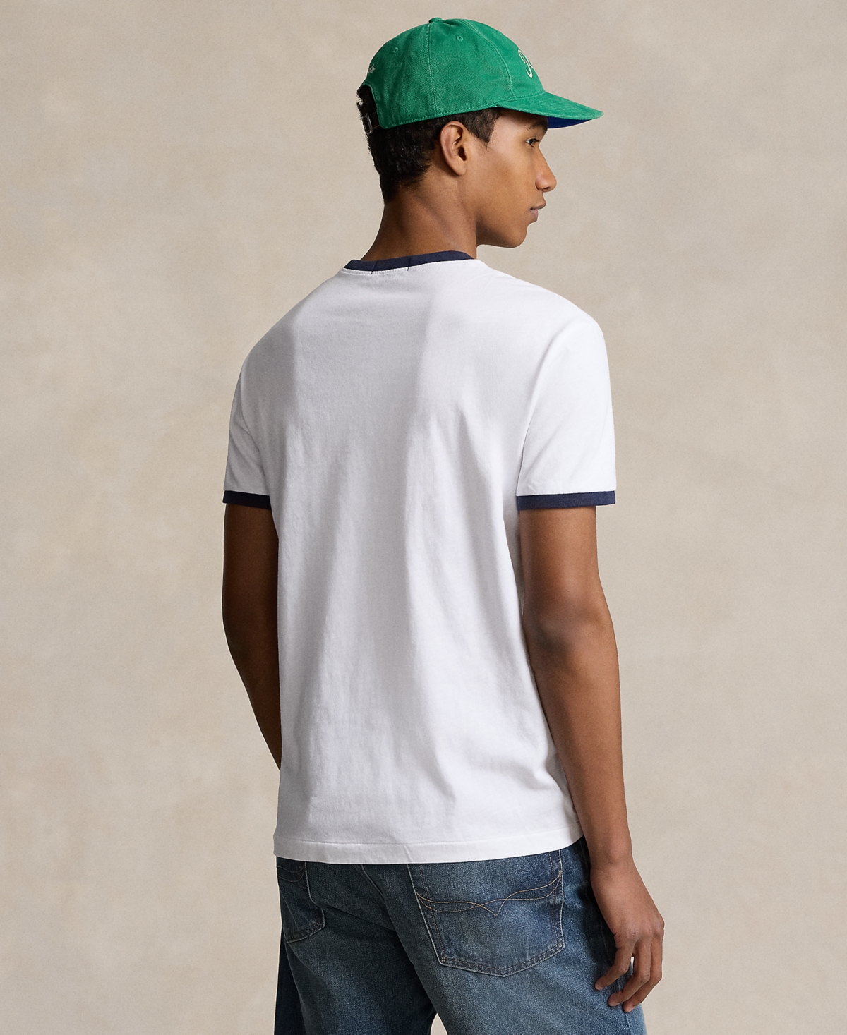 Shop Polo Ralph Lauren Men's Classic-fit Jersey Graphic T-shirt In White