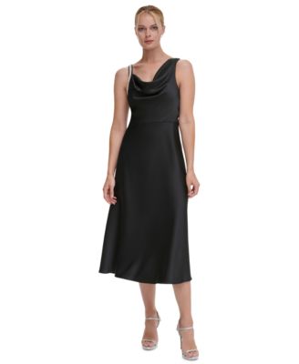 DKNY - Women's Cowlneck Midi Dress