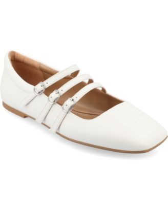Women's Darlin Multi Strap Mary Jane Square Toe Flats