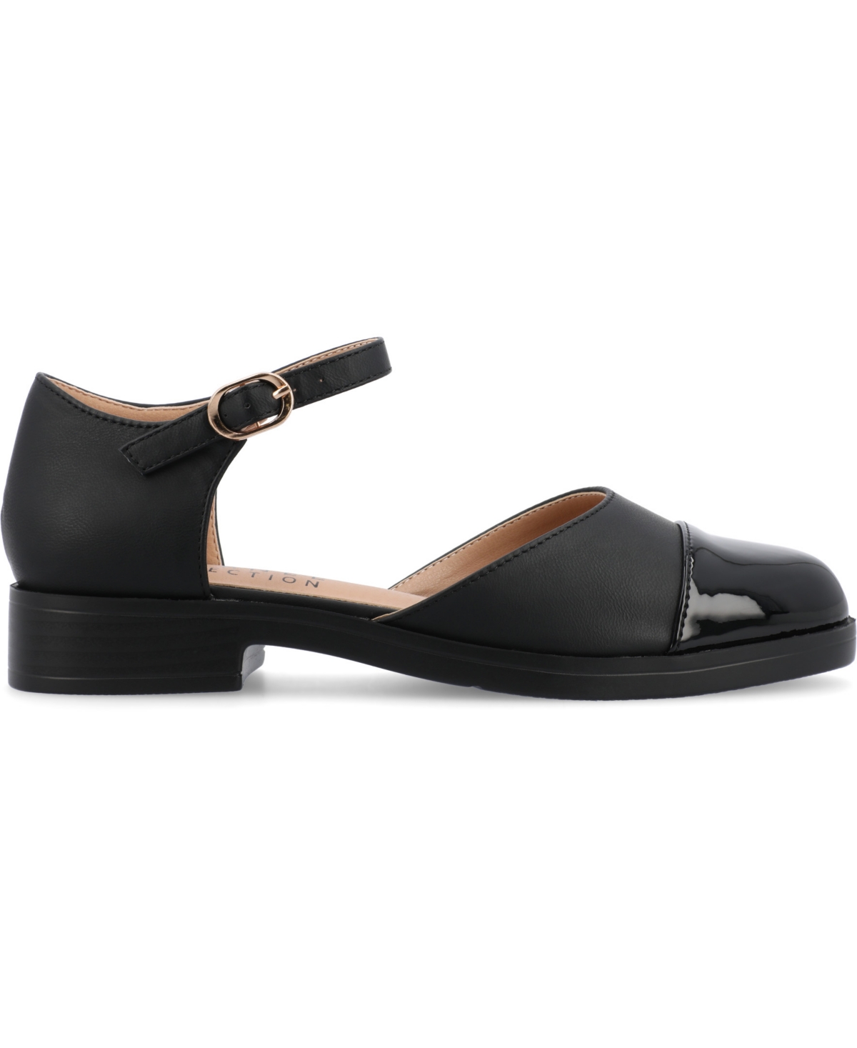 Journee Collection Women's Tesley Cap Toe Flats