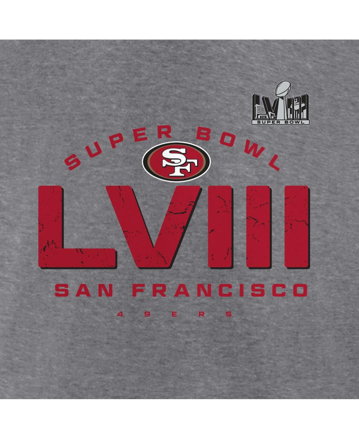 Shop Fanatics Men's  Heather Gray San Francisco 49ers Super Bowl Lviii Made It T-shirt