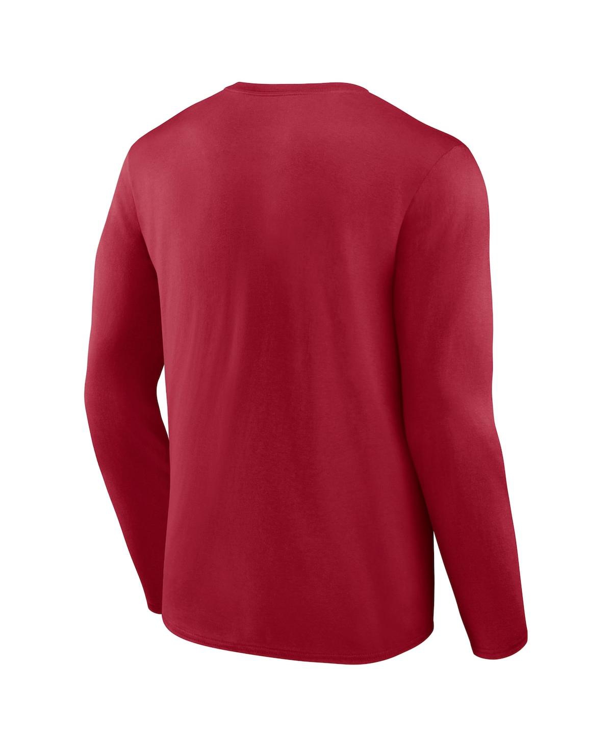 Fanatics Branded Scarlet San Francisco 49ers 2023 Nfc Champions Hometown Not Done Long Sleeve T-shir In Scarlet