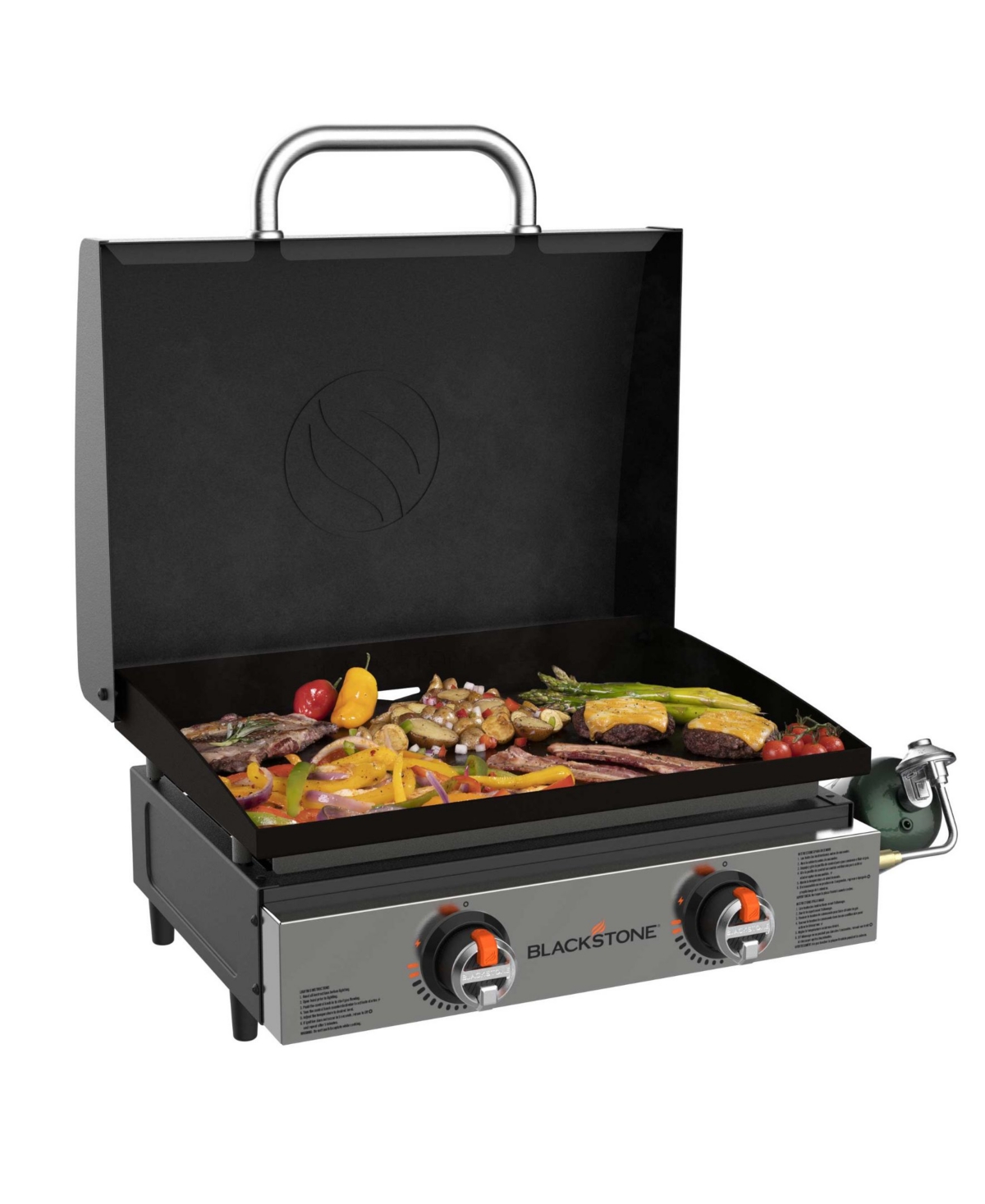 Blackstone Original 22" Stainless Front Panel Tabletop Griddle 2205 In Black