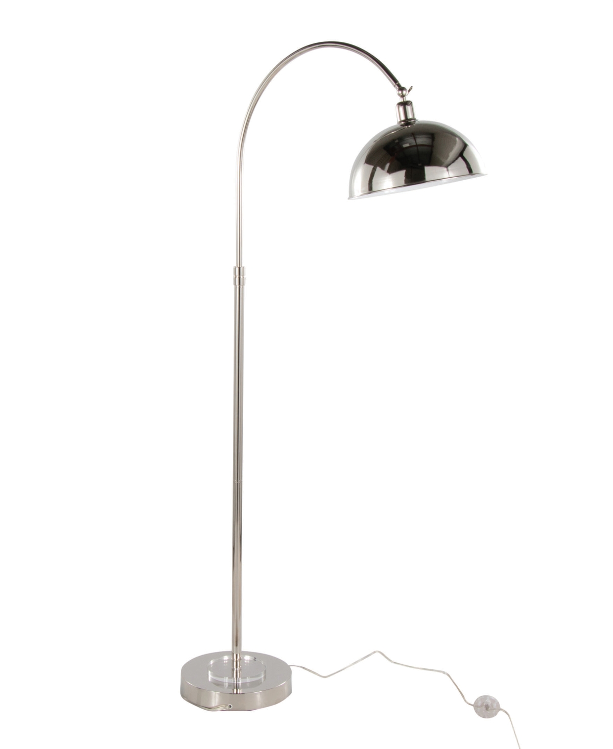 Shop Lumisource Emery 63.5" Metal Floor Lamp In Silver