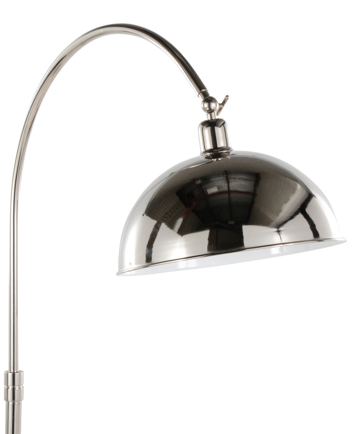 Shop Lumisource Emery 63.5" Metal Floor Lamp In Silver