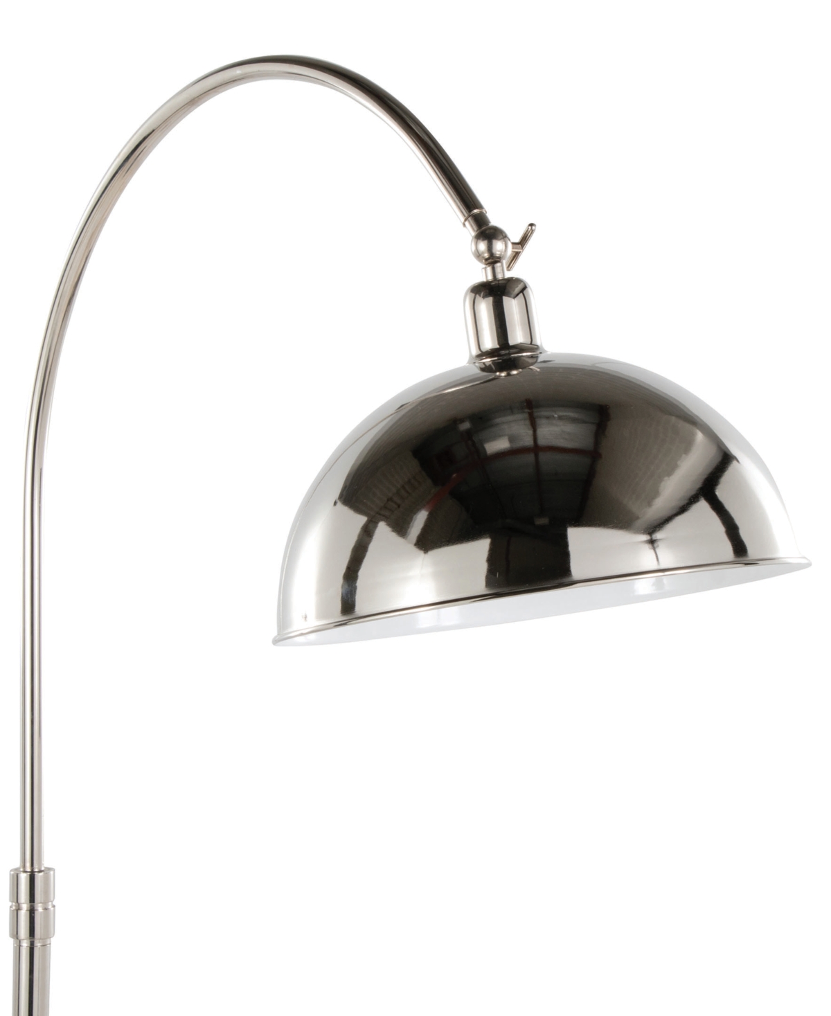 Lumisource Emery 63.5" Metal Floor Lamp In Silver