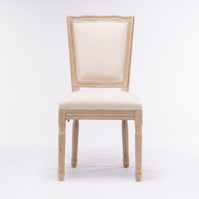  Antique French Style Dining Chairs, Set of 2