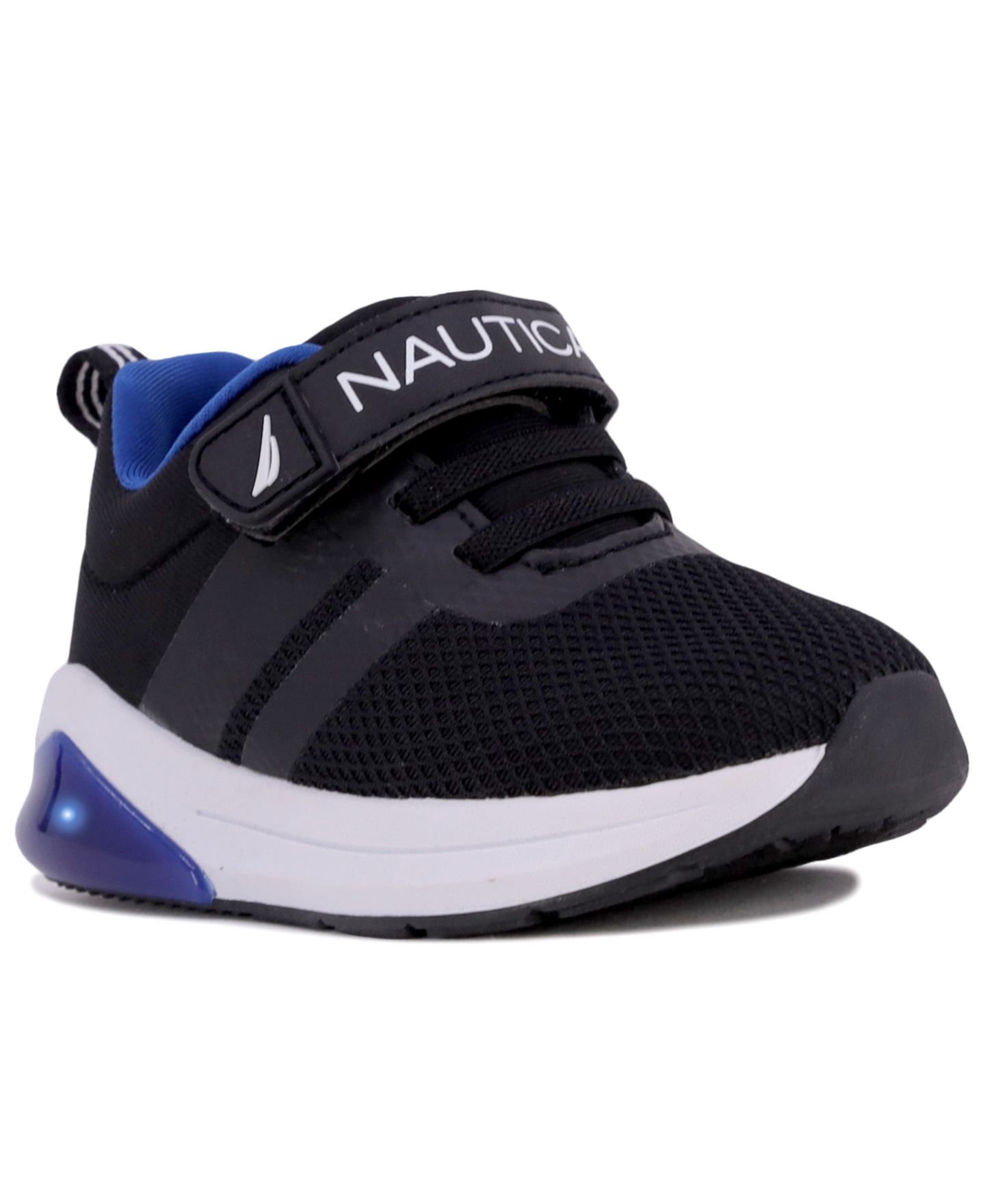 Кроссовки Nautica Towhee Buoy Lights T Athletic Sneaker для мальчиков-малышей, цвет: Чёрный / Кобальтовый — фото 1